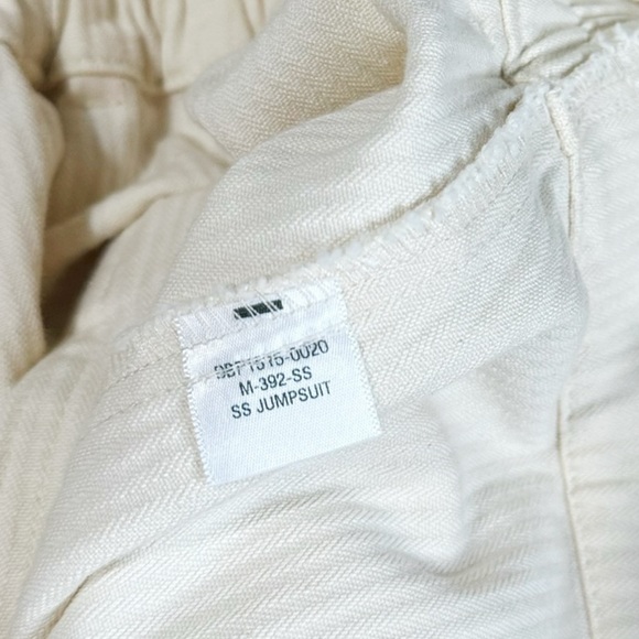 BIG BUD PRESS Heritage Short Sleeve Jumpsuit, Vintage Tee Off White, XL - Picture 11 of 11